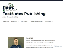 Tablet Screenshot of footnotesblogging.com
